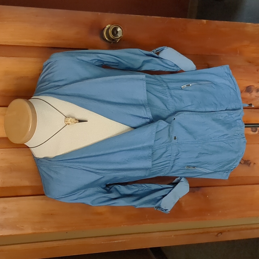 PINK MARTINI* Nancy jacket, cotton/tencel/denim, adj. sleeves, flowing lapels